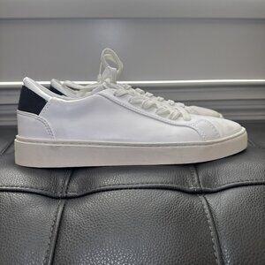 Thousand Fell Lace Up White Eco Recycled Tennis Shoes Mens Size 9.5 Black